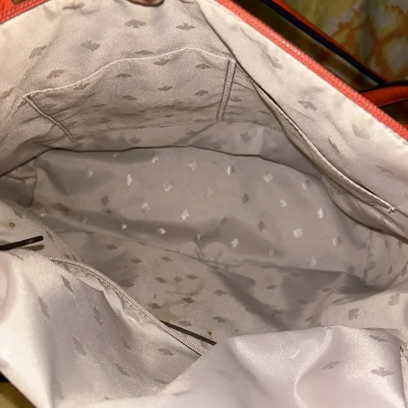 Kate Spade beautiful orange handbag/ tote! Excellent condition. - Picture 5 of 7